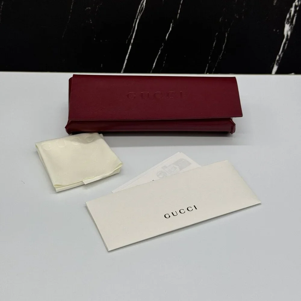 NEW GUCCI SUNGLASSES GOLD UNISEX EYEWEAR GUCCI GG1804S 001
